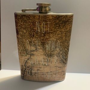 Not All Who Wander Are Lost Flask